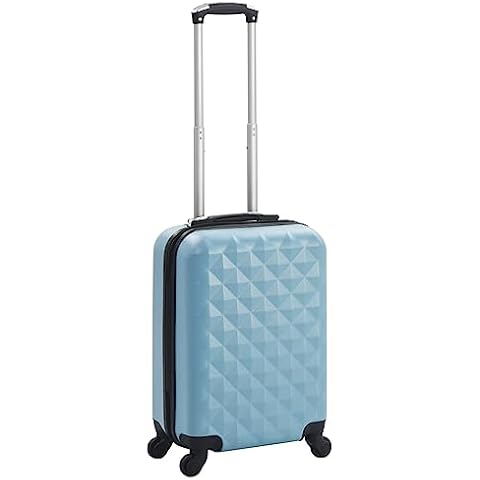 vidaXL Travel Trolley Suitcase in Blue Cover