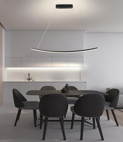 Lámpara de techo LED colgante regulable con mando a distancia para comedor y cocina moderna 3