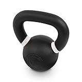 Valor Fitness Premium Kettlebell – Powder Coated Cast Iron for Durability – Enhanced Grip Strength – Weightlifting Core Training Home Gym Workout Equipment - 10 lb