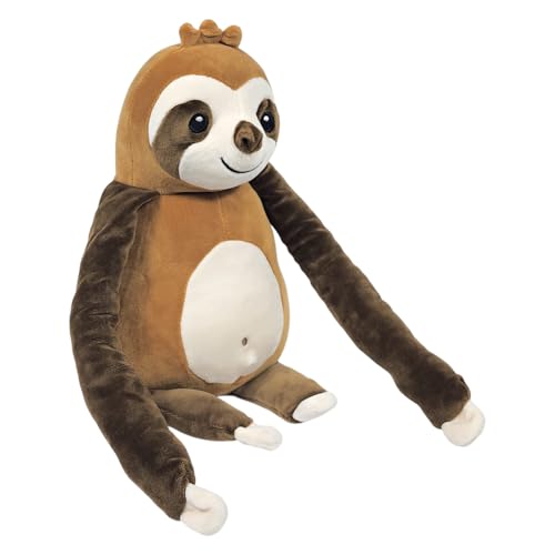 Bicho Pregui&ccedil;a De Pel&uacute;cia Com Bra&ccedil;os Grandes E Im&atilde; Na M&atilde;o Para Pendurar 24cms