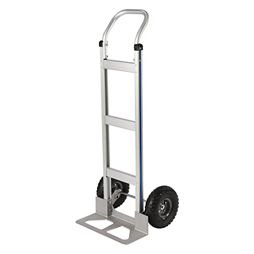 Carretilla de mano industrial con ruedas de goma miniatura 1