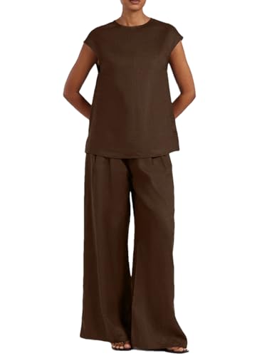 Ensemble pantalon ample femme taille haute pour camoufler les rondeurs