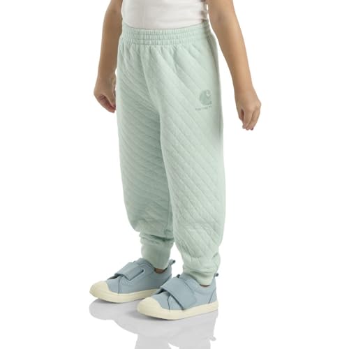 Image of Carhartt Kid's CK9486 Quilted Jersey Logo Sweatpant - Girls