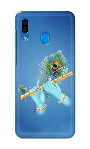 Image of PRINTFIDAA Printed Hard Back Cover Case for Samsung Galaxy A20 | Samsung Galaxy M10s | Samsung Galaxy A30 Back Cover (Flute in Krishna Hands) -112