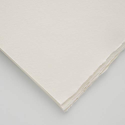 Khadi : Handmade Bound Sketchbook 210gsm : Smooth : 21x25cm : 40 Pages, White - Image 2