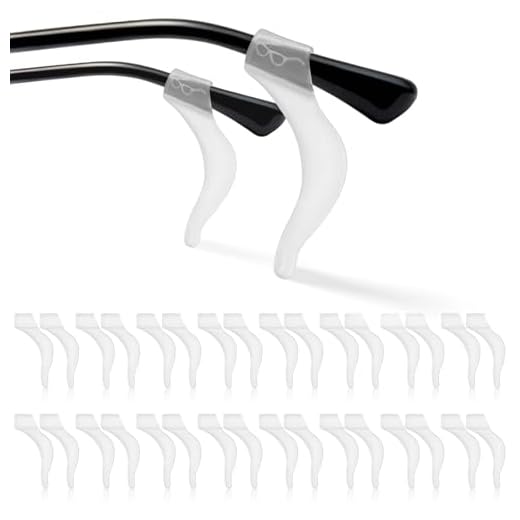 Quelcc 32 Stück 16 Paar Brille Antirutsch, Universal-Ohrbügel-Haken, Brille Rutschstopp, Brillenbügel Überzug Ohr, Gummi Rutsch Stopper Brillenhalter für Brillen, Sonnenbrillen, Lesebrille