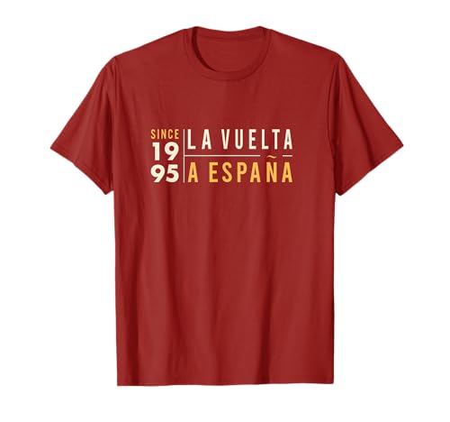 World Cycling Apparel Camiseta de evento La Vuelta, Hombre/Mujer, Unisex-adultos, Manga corta, Camisa, Roja, Pequeño