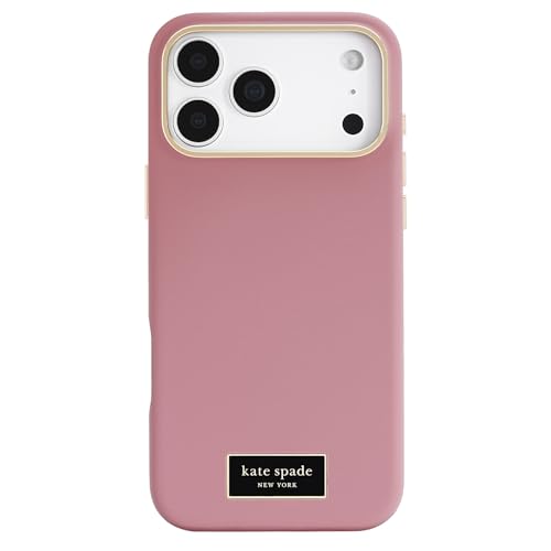 Image of kate spade new york iPhone 17 Pro Max Case - Compatible with MagSafe - Designer Phone Case - Icon Dusk Rose