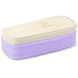 【Descomprima para liberar espacio】 Esta estuche escolar grande expansible con un diseño de color de contraste único es elegante y versátil. Déjelo con cremallera (3 cm de alto) para una bolsa de lápices compacta que ahorre espacio, o descomprima la sección central (7 cm de alto) para maximizar su capacidad de almacenamiento. Esto facilita el acceso a todos sus artículos de papelería u oficina.