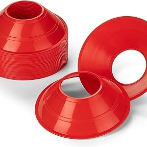 SPORTSYUVA Plastic Cone Space Marker,Soccer Cones for Training, Football, Kids, Sports, Field Cone Markers Pack of 10 (Red) (B0CNW7HM9Z) Amazon Price History, Amazon Price Tracker