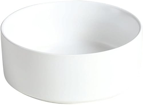 HOUKAI Tazón de cerámica para perros, cuencos de agua con soporte de madera, sin derrames, plato grande para alimentación de cachorros, suministros