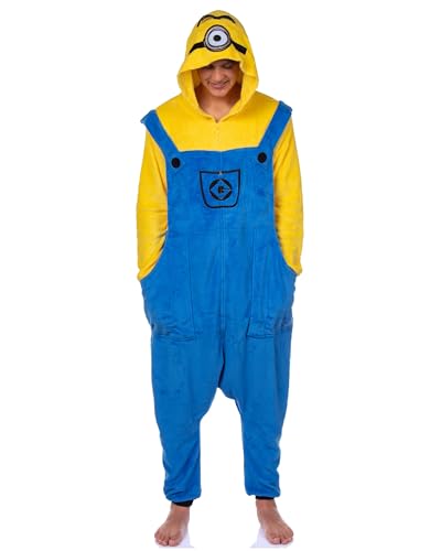 INTIMO Minions Union Suit Stuart Design Adult Kigurumi Costume Pajamas Loungewear (Stuart, 2X-Large/3X-Large)
