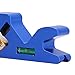 45 Degree Corner Chamfer Plane, Adjustable Wood Trimming Tool with Bubble Level, Aluminum Alloy Flat Blade Design, Perfect for Woodworking, Carpentry, DIY Projects, Blue Plane for Smooth Edges