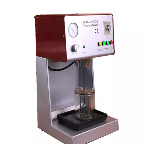 AX-2000B Dental Vacuum Mixer Lab Equipment Plaster Mixing Machine 150W 750ml