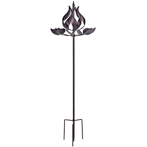 Win Wind Spinner-Bronze Color 3D Kinetic Garden Yard Spinner - Decorative Lawn Ornament Wind Mill - Unique Outdoor Lawn and Garden Décor - Thumbnail 3