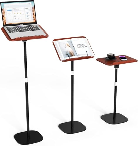 SHUWEI �T�C�h�e�[�u�� ���~�� �g���[�t�� 1��4�� �V���i�K�p�x���� ��39×���s26.5cm �X�^���f�B���O�f�X�N/�^�u���b�g�X�^���h/������/�e�[�u�� (�I�[�N���b�h�F)