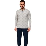 de fonseca Pigiama Uomo in Caldo Cotone, Art. FR246 Grigio Melange M