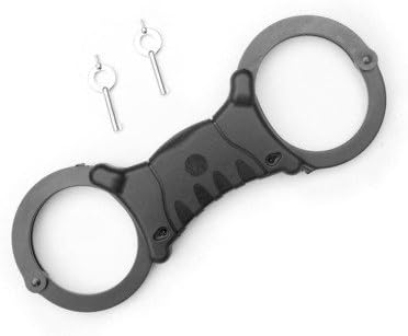 TCH 840b Black anodised rigid handcuffs