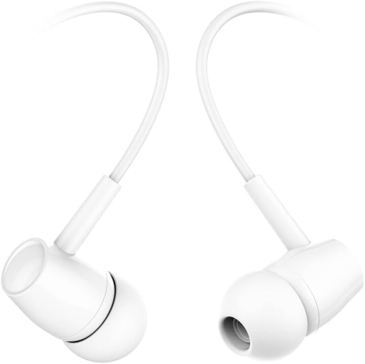White in-Ear Noise-Isolating Headphones
