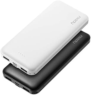 2-Pack Miady 10000mAh Dual USB Portable Charger, Fast Charging Power Bank with USB C Input, Backup Charger for iPhone X, Galaxy S9, Pixel 3 and etc …