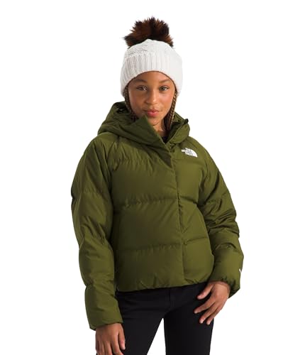 The North Face Girls' North Down Hooded Jacket, Forest Olive, X