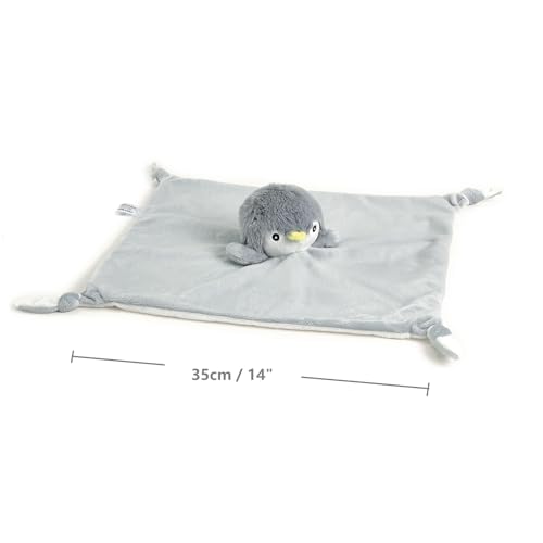 Image of CREVENT Cozy Plush Baby Security Blanket, Loveys for Baby Girls and Boys, Birthday (Zebra + Penguin)