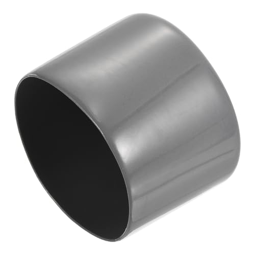 Image of uxcell 4pcs Rubber End Caps 57mm ID Vinyl Round End Cap Cover Screw Thread Protectors Dark Grey, 40mm Height