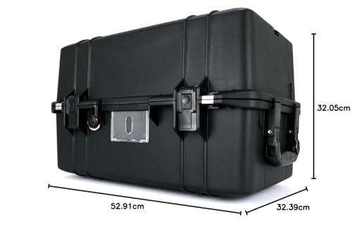 PELI 1465Air Maleta de Transporte Ligera para Equipos fotográficos DSLR Profesionales, estanca e Impermeable al Polvo, 33L de Capacidad, Fabricada en EE.UU., sin Espuma, Color Negro - imagen 8