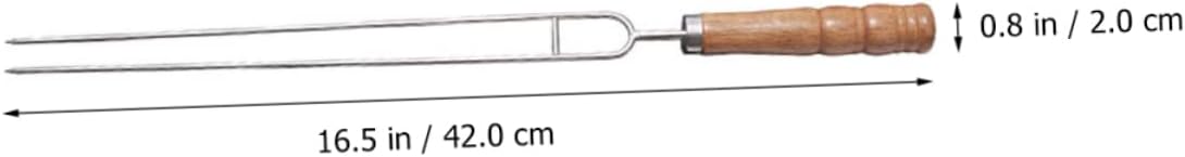 Stainless Steel BBQ Skewers for Grilling 10-Piece Set with Storage Bag Reusable Metal Skewers for Meat and Vegetables for Outdoor Cooking and Barbecues