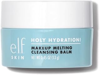 e.l.f. SKIN Mini Holy Hydration! Makeup Melting Cleansing Balm - Hyaluronic Acid Makeup Remover & Face Cleanser, 0.45oz