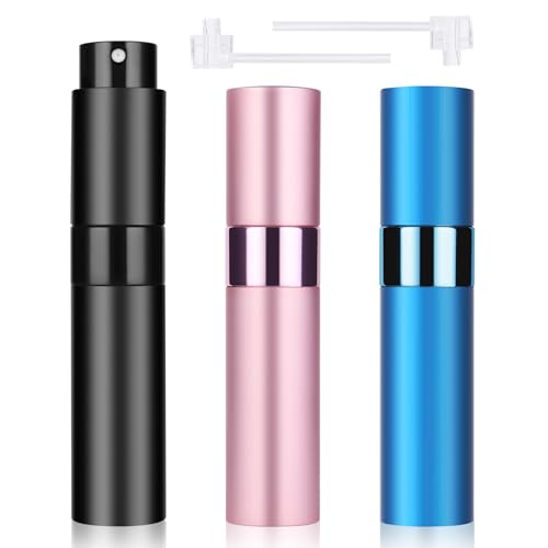 【Facile e conveniente】 Apri la tua bottiglia di profumo preferita e il mini spruzzatore di profumo, metti la pipetta nella bottiglia di profumo, premi l'estremità superiore della pipetta per estrarre il profumo, il profumo verrà trasferito all'atomizzatore di profumo per un facile utilizzo.