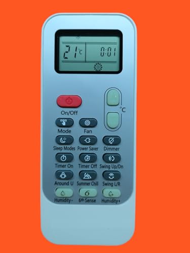 Image of AMAZOR Compatible /Replacement Whirlpool AC Remote Control - Suitable for 1 Ton, 1.5 Ton, 2 Ton Split & Window AC (Exact Matching Remote Required) (Model 15 Same)