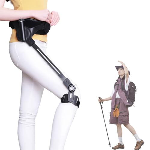 Esoscheletro bionico Portatile per Camminare, Sollevare Le Gambe e Aiutare a Salire Le Scale, 3 Livelli di Resistenza Regolabili, ausilio bionico per Camminare per Adulti e Anziani,Right Leg L