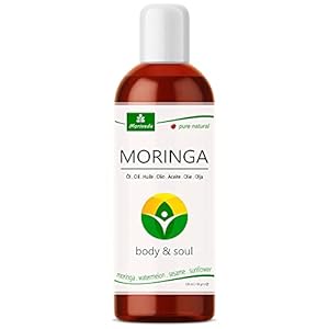 MoriVeda® Moringa Oil Body & Soul 100 ml, Moringa olie gemaakt van koudgeperste Moringa zaden, zonnebloempitten…