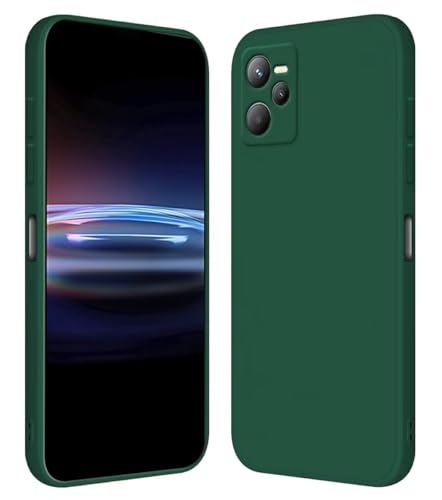 RankOne Funda para Realme C35 / Realme Narzo 50A Prime (6.6' Inches) Carcasa de Silicona de TPU Suave - Verde Oscuro