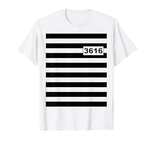 Sträfling Gruppen Kostüm Fasching Karneval Sträflingskostüm T-Shirt