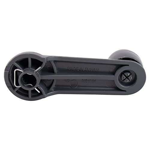 Image of TRQ Front Window Crank Handle Gray Compatible with 1995-1998 Nissan 200SX 1981-1986 720 1986-1994 D21 1987-1997 Pathfinder 1995-1997 Pickup 1987-1990 Pulsar NX 1995-1999 Sentra