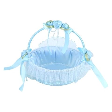 Gsycle Lace Flower Girl Basket for Weddings Cover