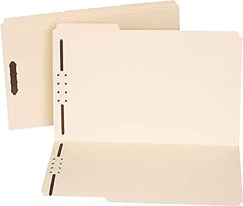 Miniatura 2 de Universal UNV13520 Pestañas de corte 13, carpetas reforzadas con pestañas superiores con dos sujetadores, tamaño legal, Manila (50caja)