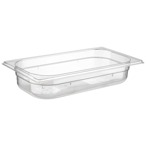 APS recipientes Gastronorm 1/3 65 mm de Profundidad, 2,4 L, 325 x 175 policarbonato de microondas y temperat ureig Nung a Partir de 40 °C hasta + 100 °C