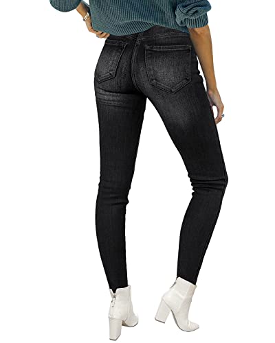 Utyful Womens Fleece Lined Jeans High Waisted Stretch Thermal Fleece Denim Jeggings Skinny Warm Leggings Lined Pants Winter2