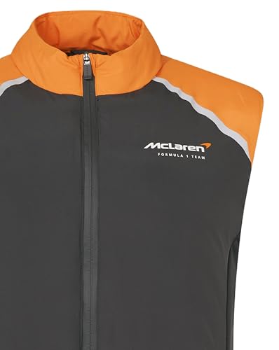 Chaleco híbrido McLaren F1 Paddock 2025 Castore unisex para adulto en color negro 4