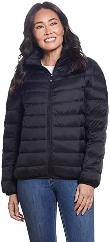 MARTHA STEWART Everyday Packable Jacket - Down Jacket with Hidden Pocket Zippers - Great for Daily Wear