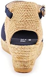 Miniatura 6 de Hecho a mano en España Pubol, cuña de 2 pulgadas, correa en el tobillo punta cerrada clásico tacón de alpargatas