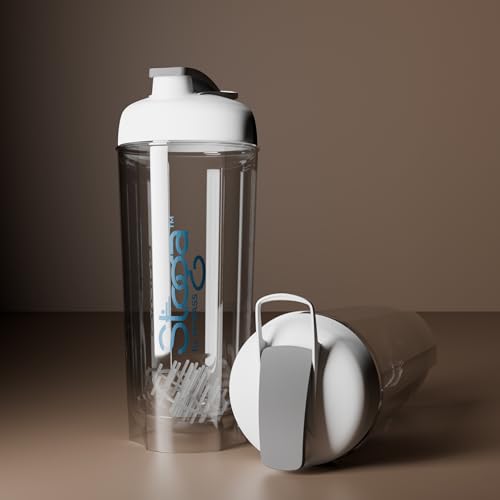 Image of Stoga 750 ml Protein Shaker Bottle | Leak-Proof, BPA-Free, With Mixing Ball & Measurement Marks