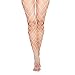 Violet Mist Womens Fishnets Colorful Fishnet Tights High Waist Fishnet Pantyhose Mesh Fishnet Stockings Fashion Fish Nets 2 Pack, XL Hole, Black + White
