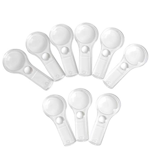 Hapy Shop 18 Pack Hand Lens 5X and 15X Magnifiers Handheld Plastic Magnifying Glasses for Home, Classroom Use Portable Reading Magnifiers