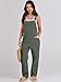 ANRABESS Overalls for Women Loose Fit Denim Overalls Adjustable Strap Jean Jumpsuit Bib Romper 2025 Fall Casual Work Outfits Army Green Medium
