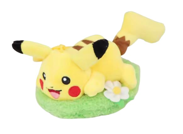 Pokemon | Pokemon Plush Keyring/Bag Charm Figure | 15+ Years | Laying Pikachu — image 1