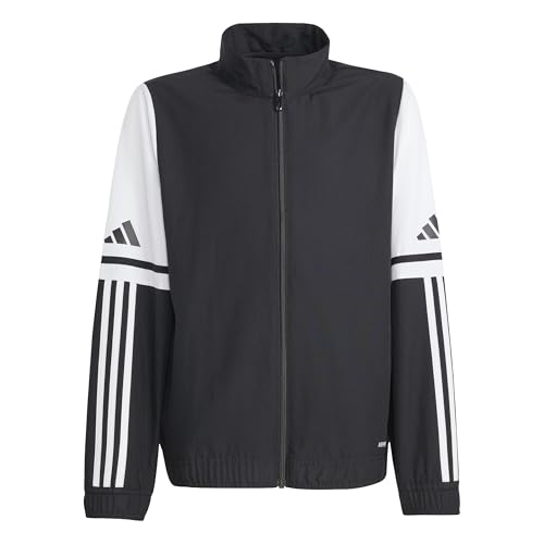 adidas Unisex Kinder SQUADRA25 PRESENTATION JACKET KIDS, black/white, 11-12 Years